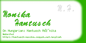 monika hantusch business card